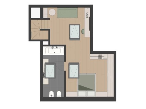 Alpin Mansarde Zimmer-6