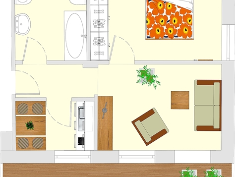 Apartment B2 - 2 Personen - 40m²-12