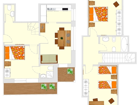 Apartment F1 + F2 - 5 people - 75m² image 8