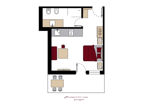 Appartement GUNGGAN (Mono ca. 27 m²)-3