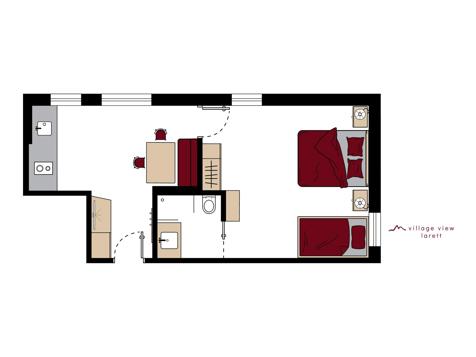 Appartement LARETT (2 Räume ca. 40 m²)-2