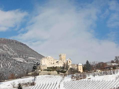 Churburg Castle in winter