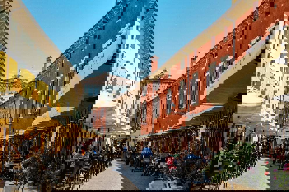 Colourful facades of Bardolino