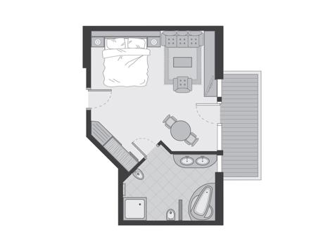 Doppelzimmer Hahnenkamm - refreshed image 4