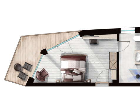 Doppelzimmer Schiefer image 2