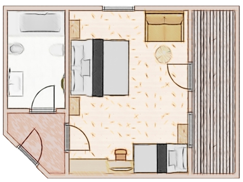 Dreibettzimmer im Haupthaus image 6