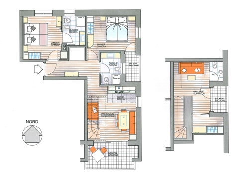 Duplex-Apartment Typ A für 4-6 Personen image 4