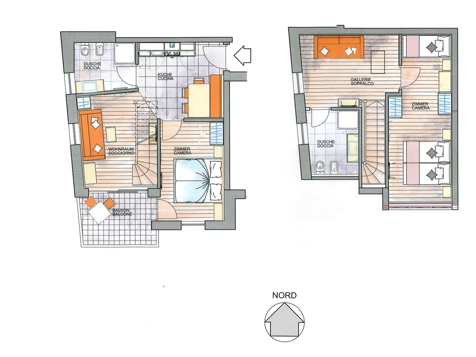 Duplex-Apartment Typ C für 5-7 Personen image 1