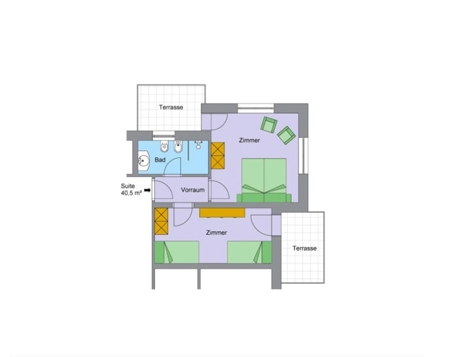 Familiensuite mit West-und Nordbalkon image 1