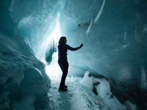 Inside the glacier of Schnals