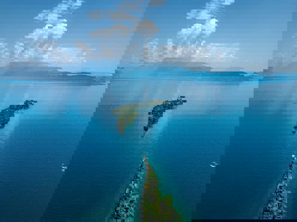 Isola del Garda from above