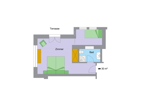Junior Suite with south-facing terrace image 1