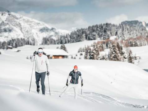 Langlaufen auf der Seiser Alm