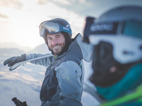 Skiing in Ratschings-Jaufen, the first snow, Naturhotel Rainer