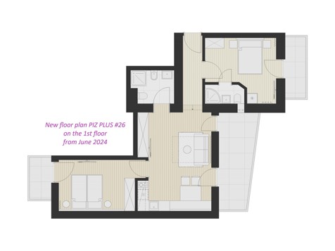 PIZ PLUS appartamento con balcone per 2-6 persone image 28