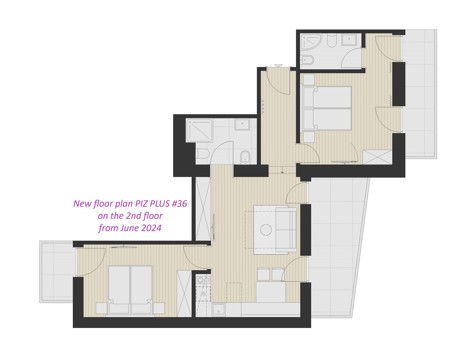 PIZ PLUS appartamento con balcone per 2-6 persone image 29