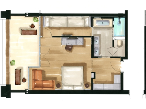 Residence Nido di famiglia | Aquagarden-9