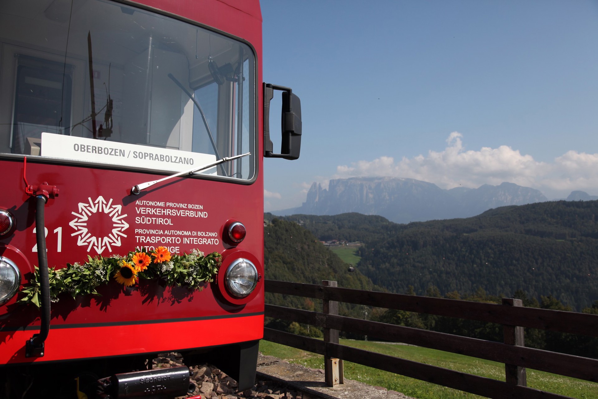 Rittnerbahn in Südtirol, Urlaub und Hotel am Ritten in