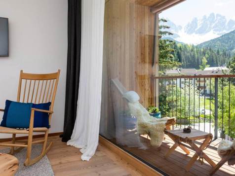 Suite south side with loggia and Dolomite view image 1