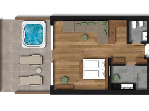 Suite with Terrace Mountain Sky image 2