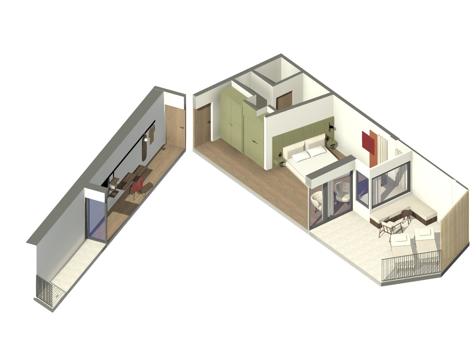Tenz Terrassen Suite - 38 m² - 2. Etage image 1