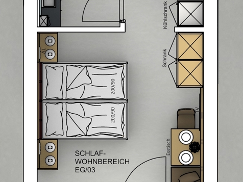 Type 13 - Double Deluxe Room with patio image 5