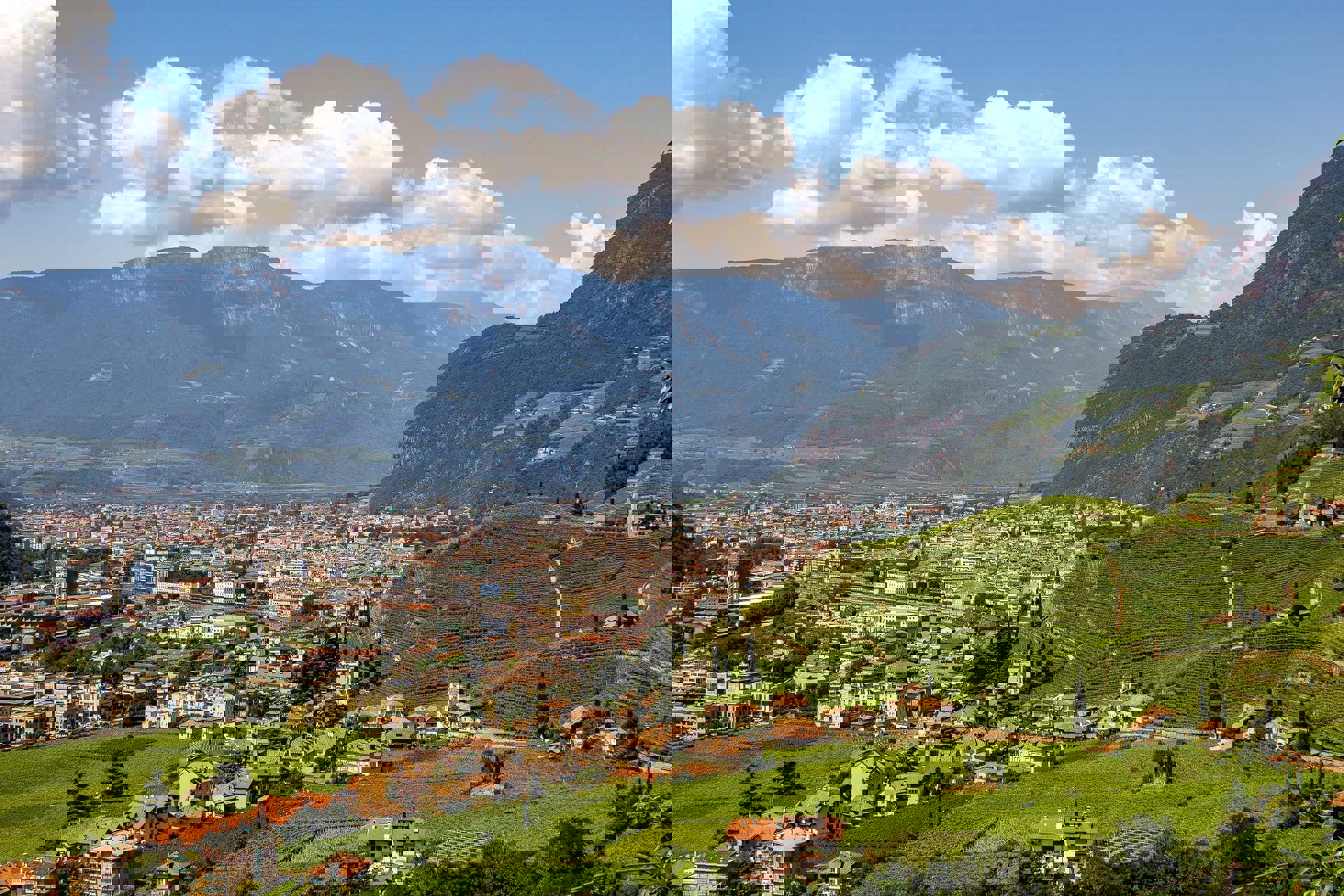 View of Bozen and St. Magdalena View of Bozen and St. Magdalena