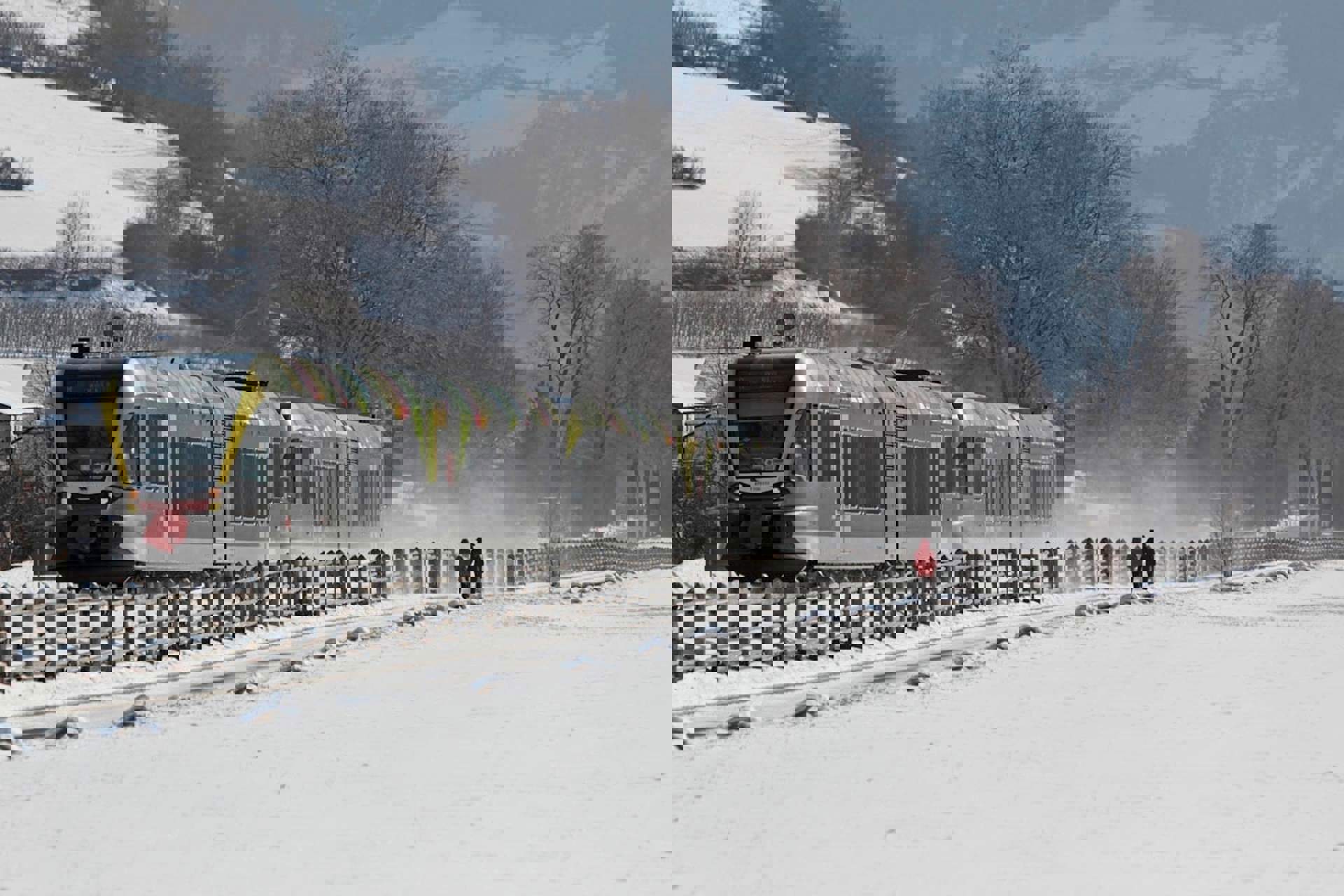 Vinschger Bahn im Winter Vinschger Bahn im Winter