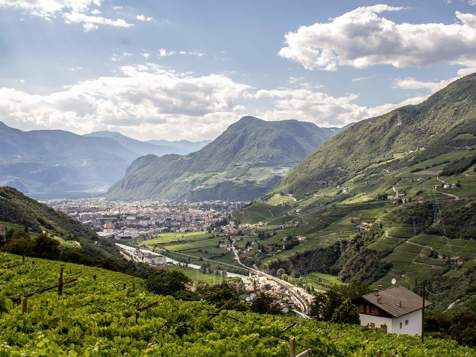 Vista da Cornedo all'Isarco su Bolzano