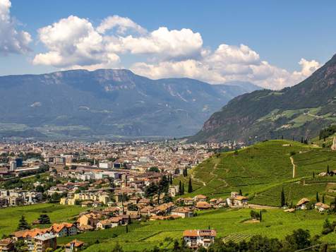 Vista su Bolzano e Santa Maddalena